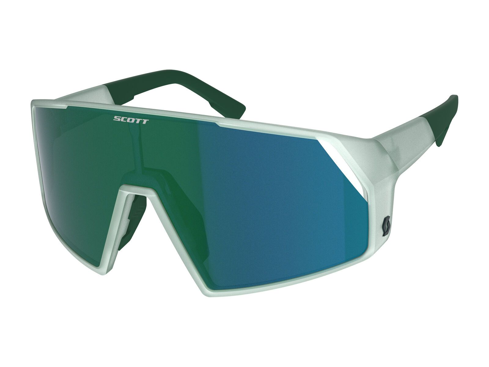 Scott Pro Shield, Green Chrome / mineral blue - Bild 1