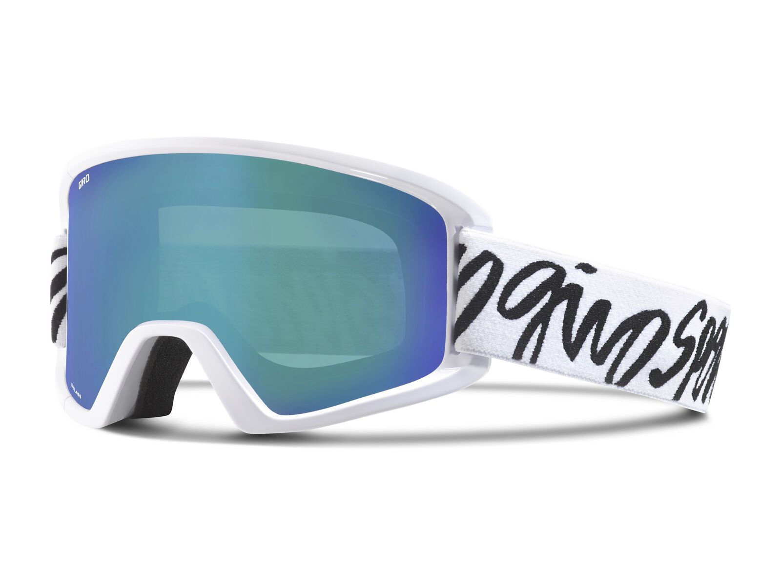 Giro Dylan + Spare Lens, white script/loden dynasty+yellow - Bild 1