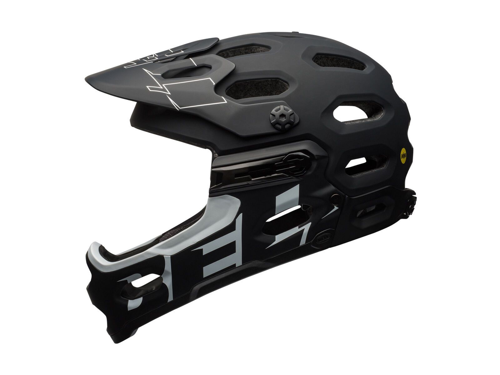 Bell Super 3R MIPS, matte black/white - Bild 2