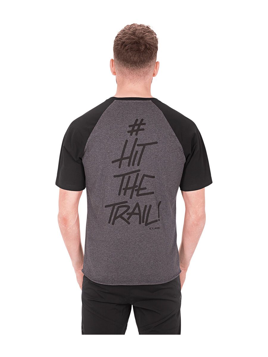 Cube T-Shirt Hit the Trail, anthracite melange - Bild 3
