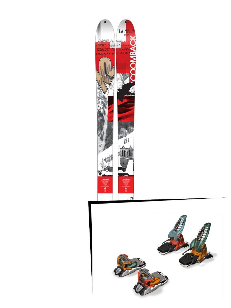K2 SKI Set: Coomback 104 2016 + Marker Jester 18 PRO - Bild 1