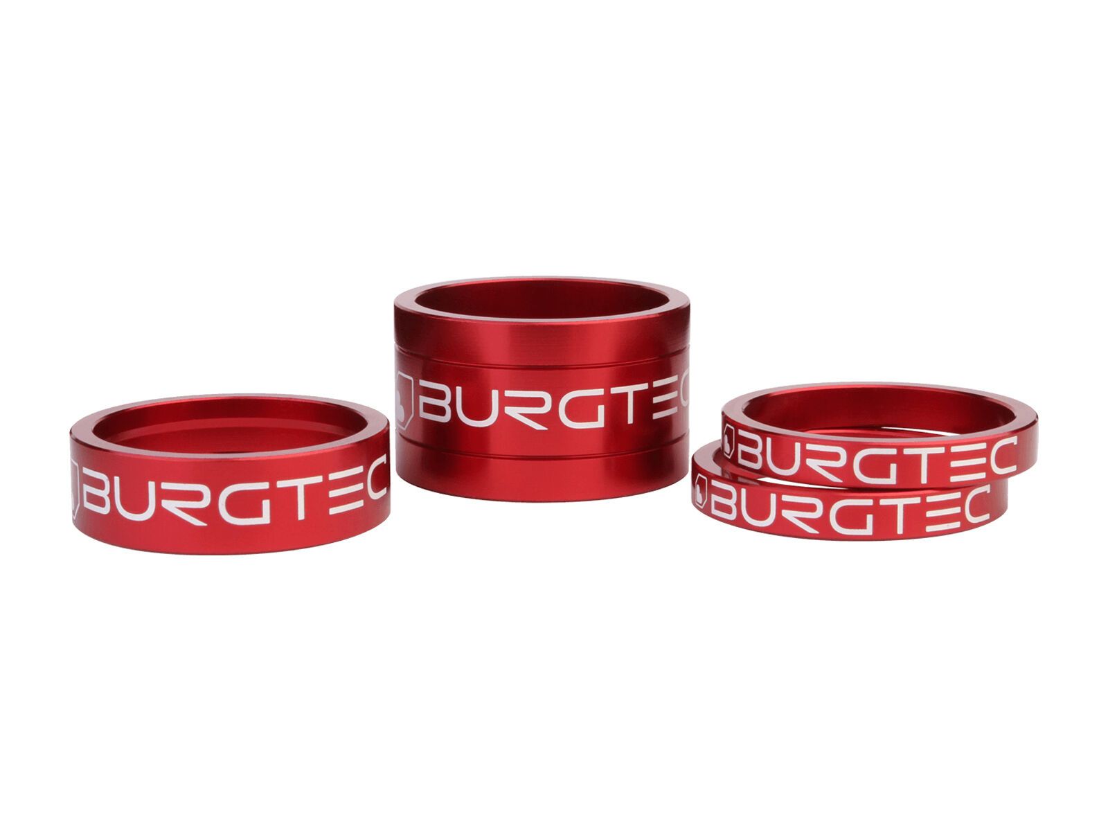 Burgtec Stem Spacers, race red - Bild 1