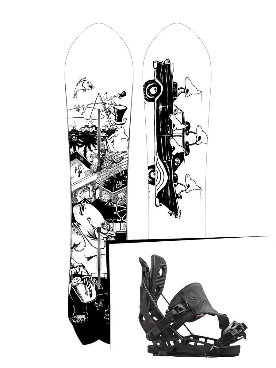 Set: Burton Fish 2017 + Flow NX2 Hybrid (1513124S) - Bild 1