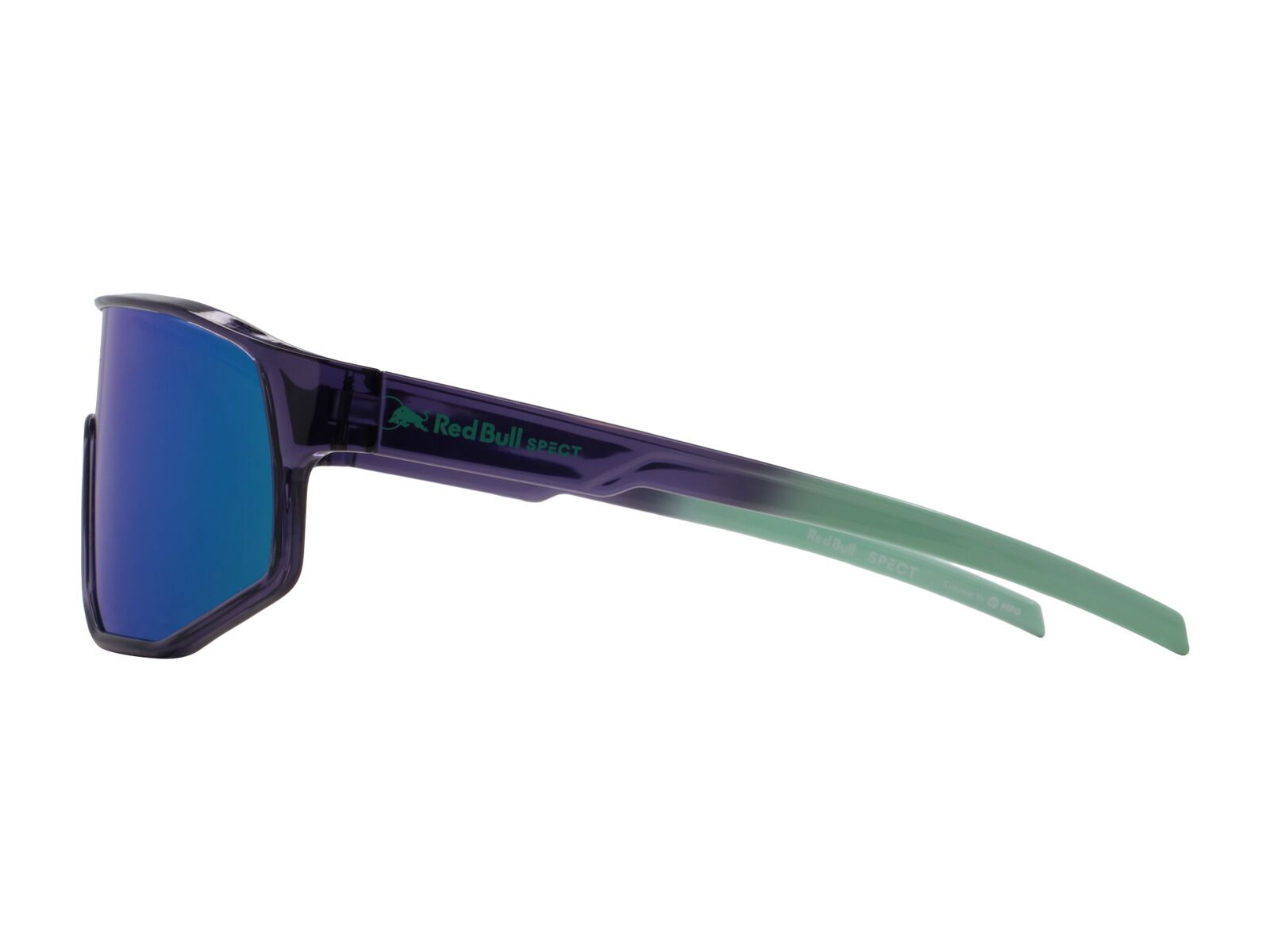 Red Bull Spect Eyewear Dash, Smoke/Green-Purple Mirror / shiny x’tal dark purple - Bild 5