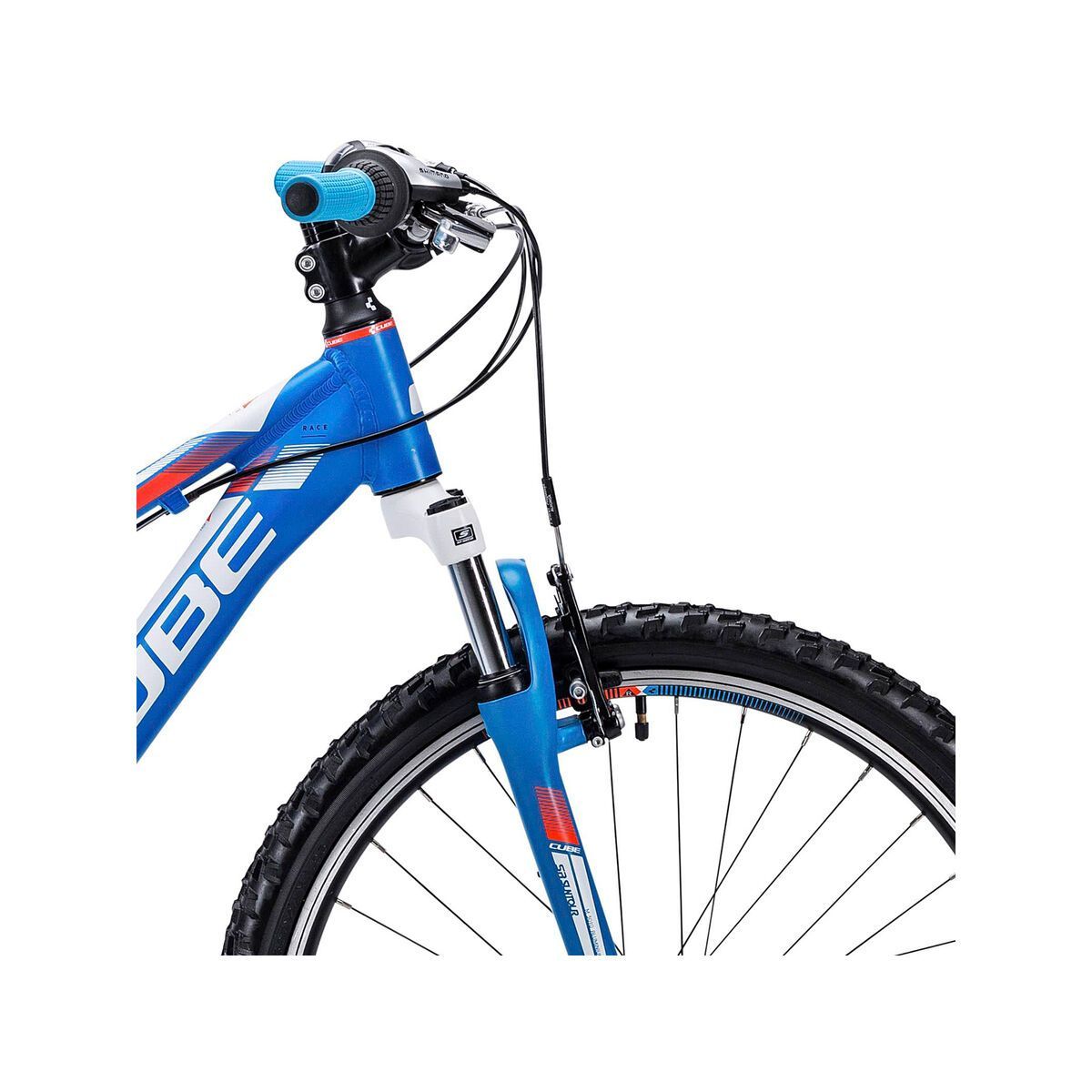 Cube Kid 240, blue/white/flashred - Bild 5