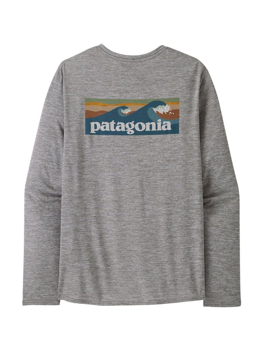 Patagonia Men's Long-Sleeved Cap Cool Daily Graphic Shirt - Waters, abalone blue/feather grey - Bild 1