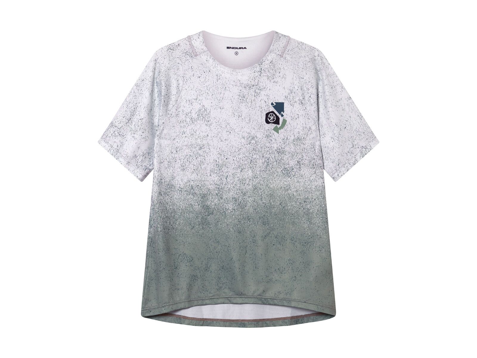 Endura Damen Singletrack Kurzärmeliges Bedrucktes T-Shirt, aero blue - Bild 1