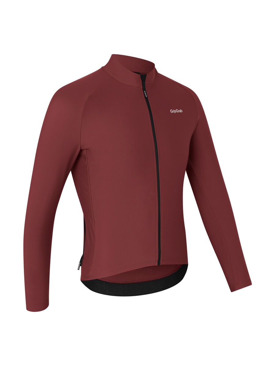GripGrab PACR Thermal Long Sleeve Jersey, dark red - Bild 1