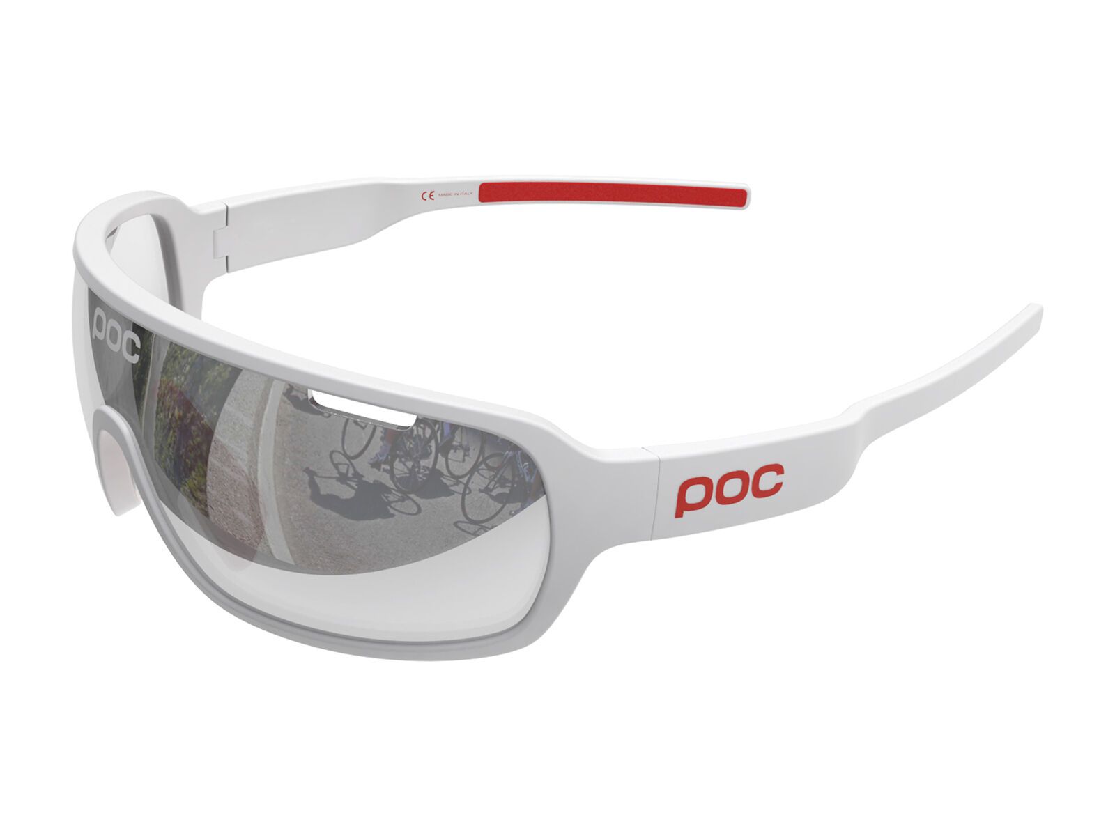 POC DO Blade, hydrogen white/bohrium red/Lens: violet/silver mirror - Bild 1