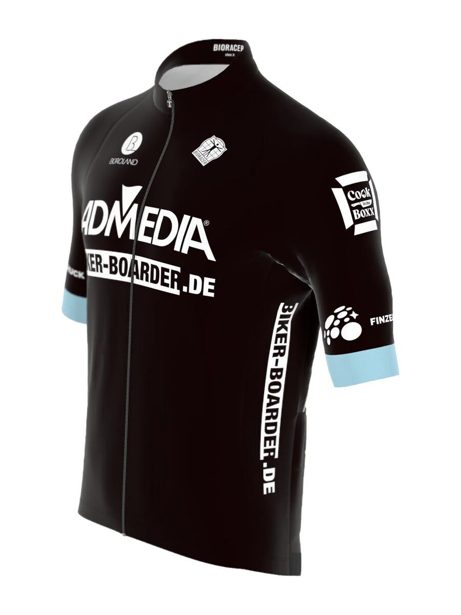 BIKER-BOARDER Bioracer Icon Classic Smooth Team Radtrikot Men, black - Bild 3