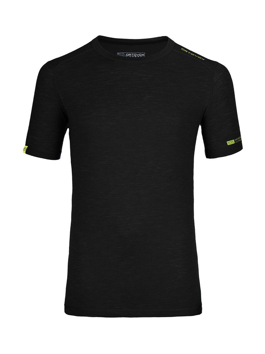 Ortovox 105 Merino Ultra Short Sleeve M, black raven - Bild 1