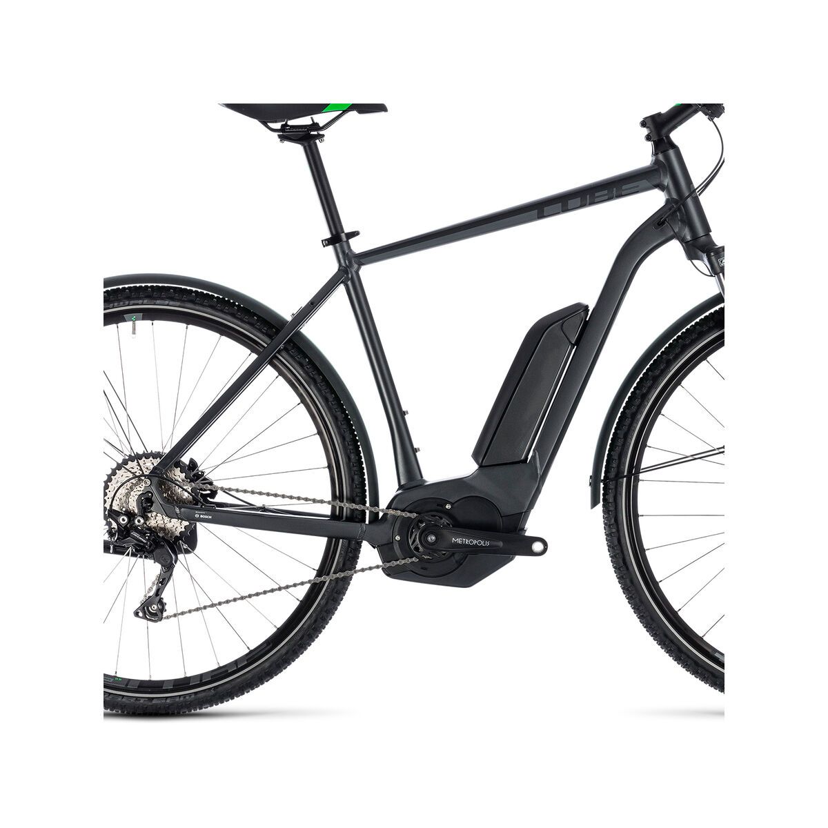 Cube Cross Hybrid Pro Allroad 500, grey´n´flashgreen - Bild 4