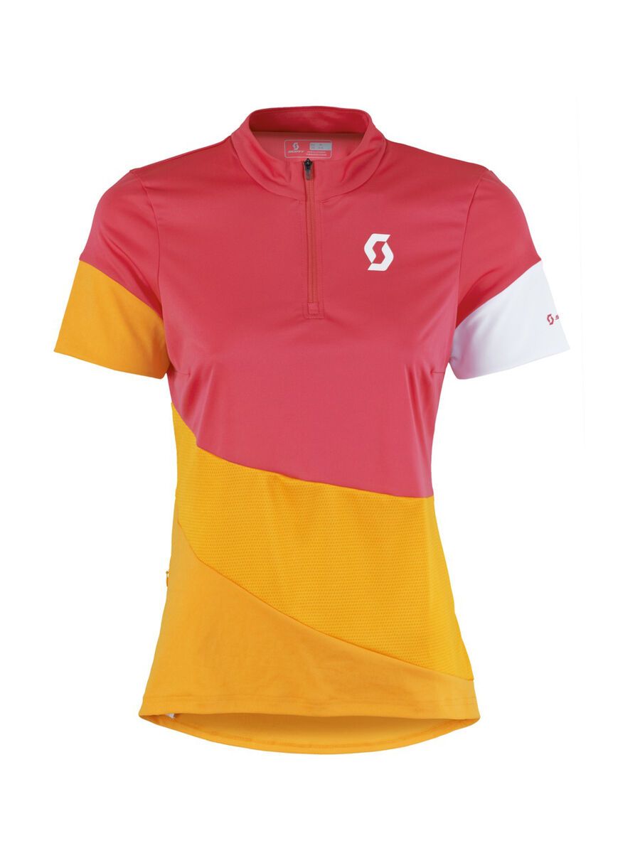 Scott Womens Trail Flow s/sl Shirt, teaberry pink/zinnia orange - Bild 1