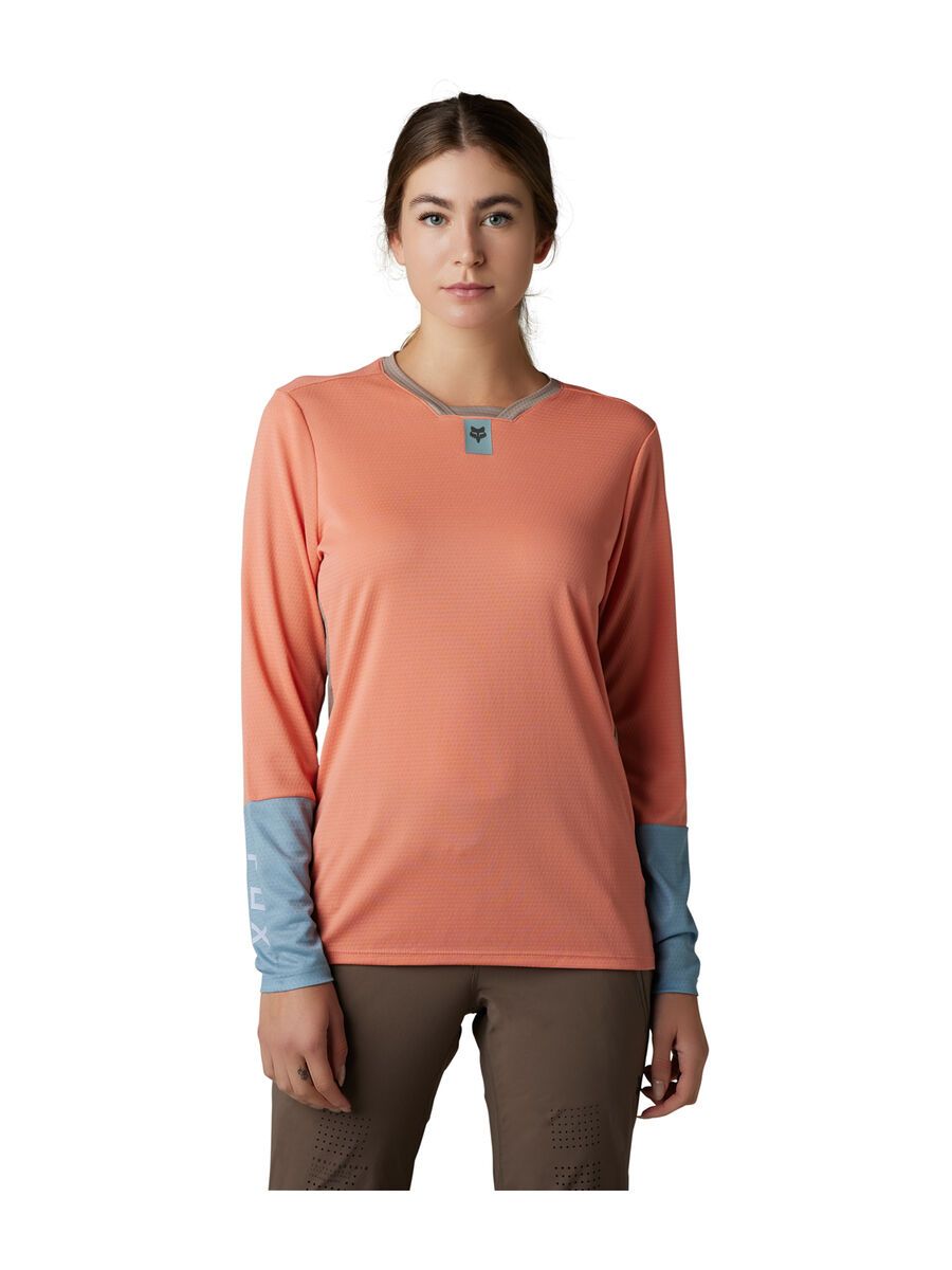 Fox Womens Defend LS Jersey, salomon - Bild 2