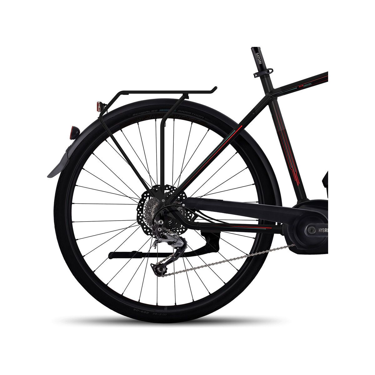 Ghost Hybride Andasol Trekking 5 500, night black/jade blue/neon red - Bild 4