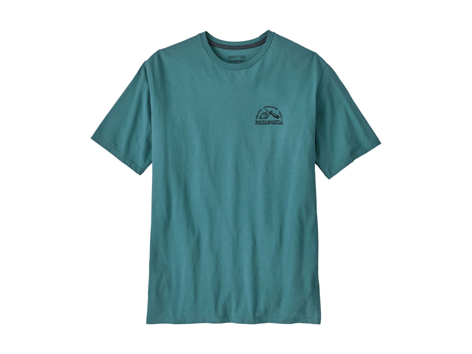 Patagonia Men's Aquatic Action Organic T-Shirt Shellfish Society, wetland blue - Bild 1