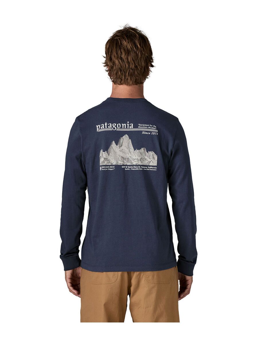 Patagonia Men's Long-Sleeved Midweight Hut Tripper Skyline T-Shirt, new navy - Bild 4