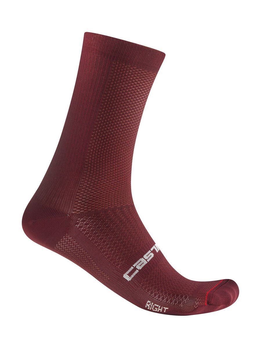Castelli Espresso 18 Sock, deep bordeaux - Bild 1