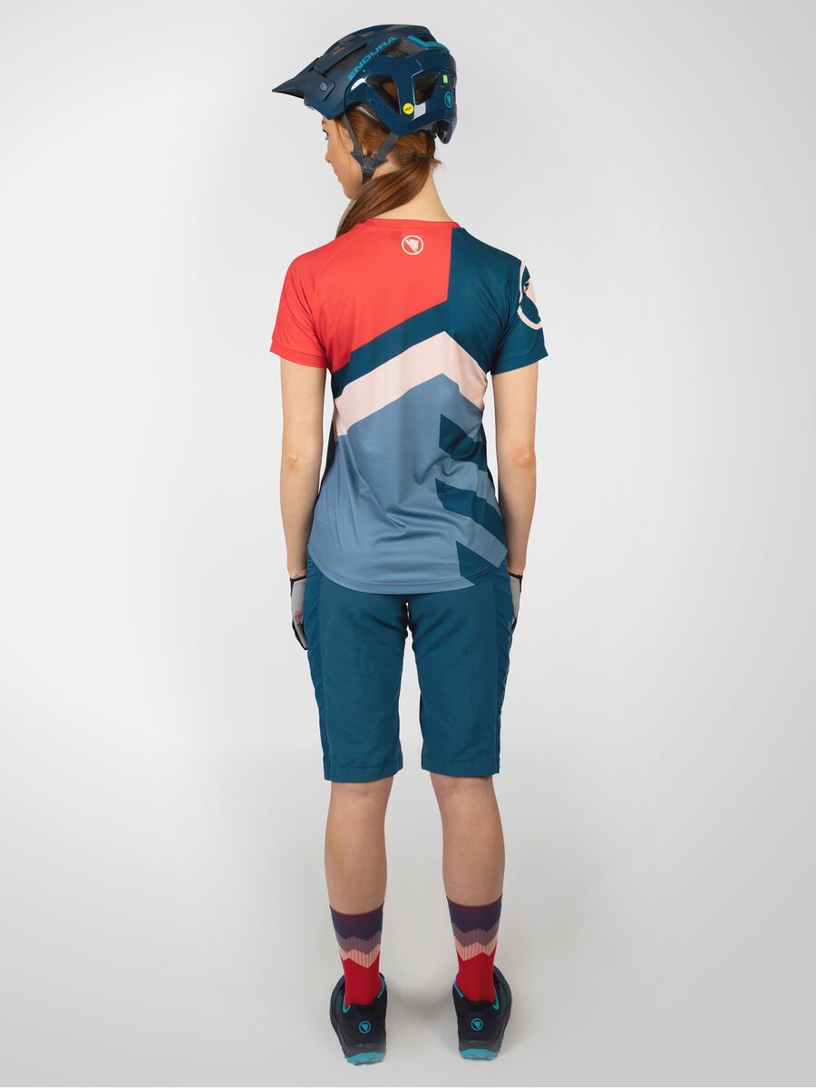 Endura Damen SingleTrack Print T-Shirt LTD, granatapfel - Bild 9