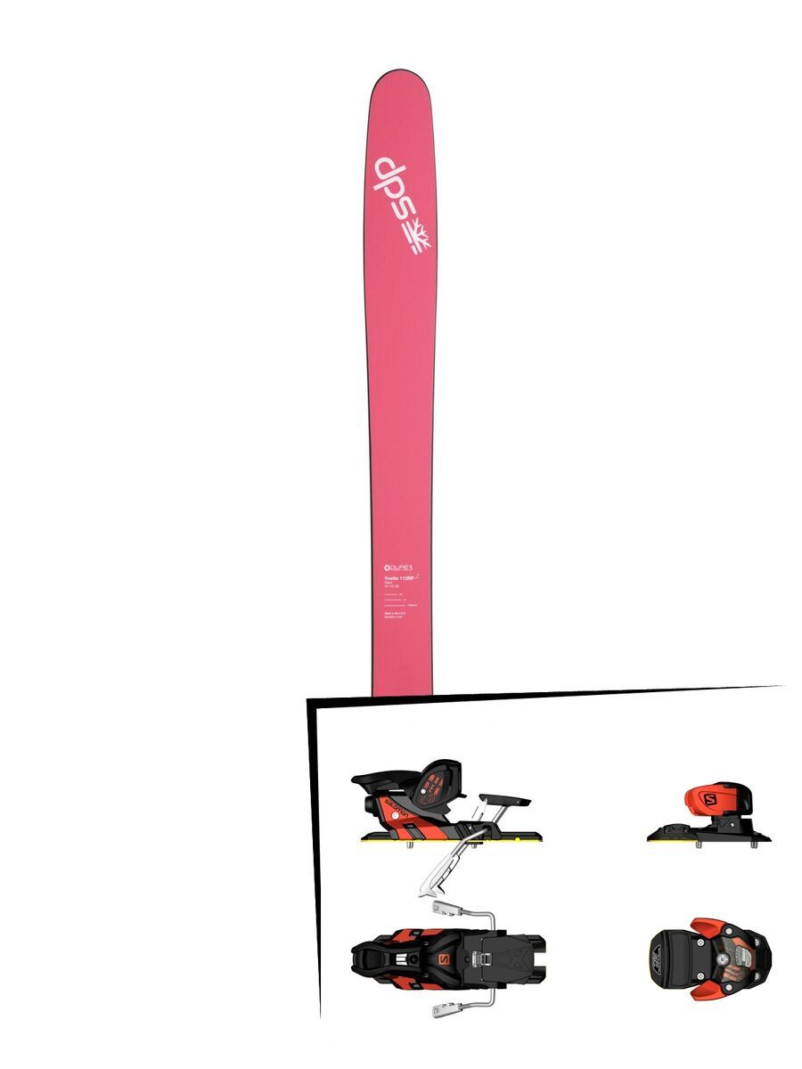 DPS Skis Set: Yvette 112 RP2 Pure3 2016 + Salomon Warden MNC 13 - Bild 1