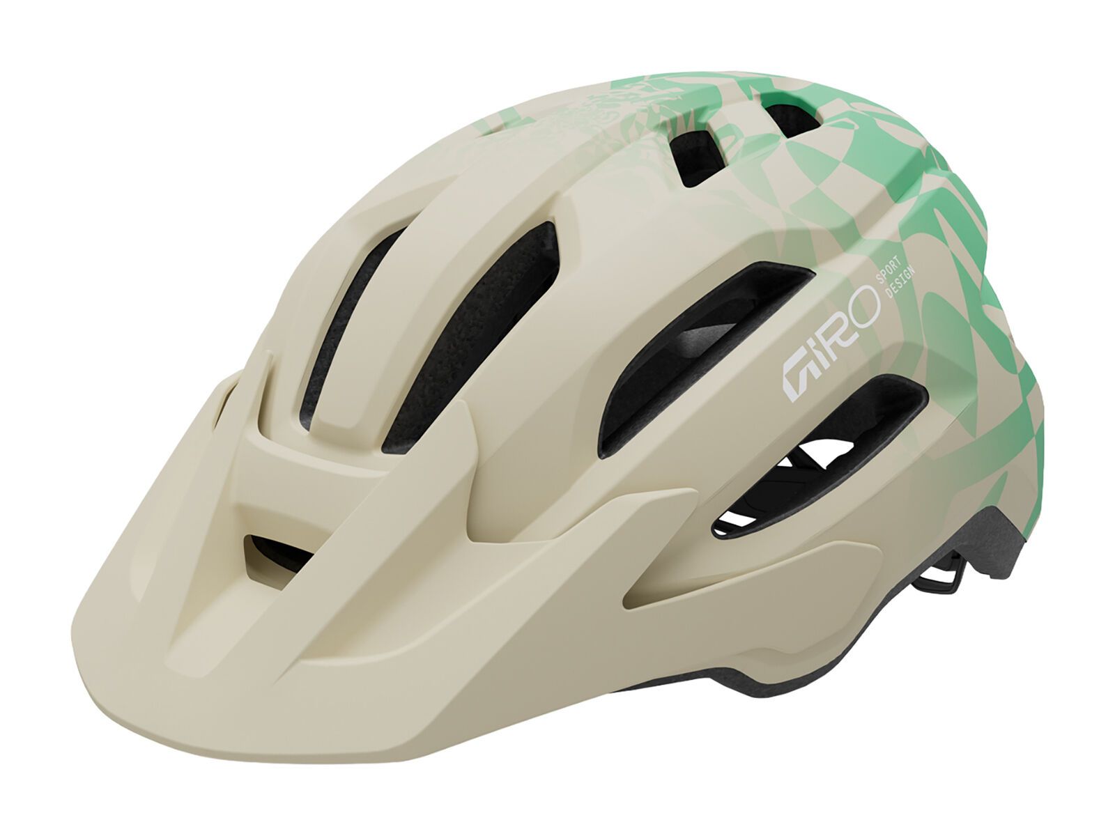 Giro Fixture II, matte stone/green rush - Bild 1