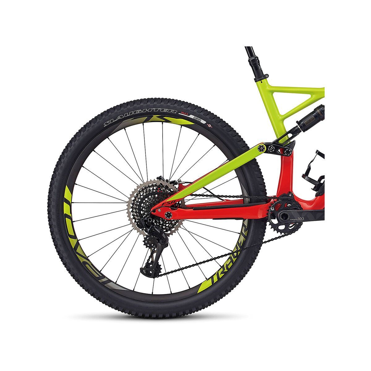 Specialized S-Works Enduro FSR Carbon 29/6Fattie, gloss nordic red/hyper green/black - Bild 4