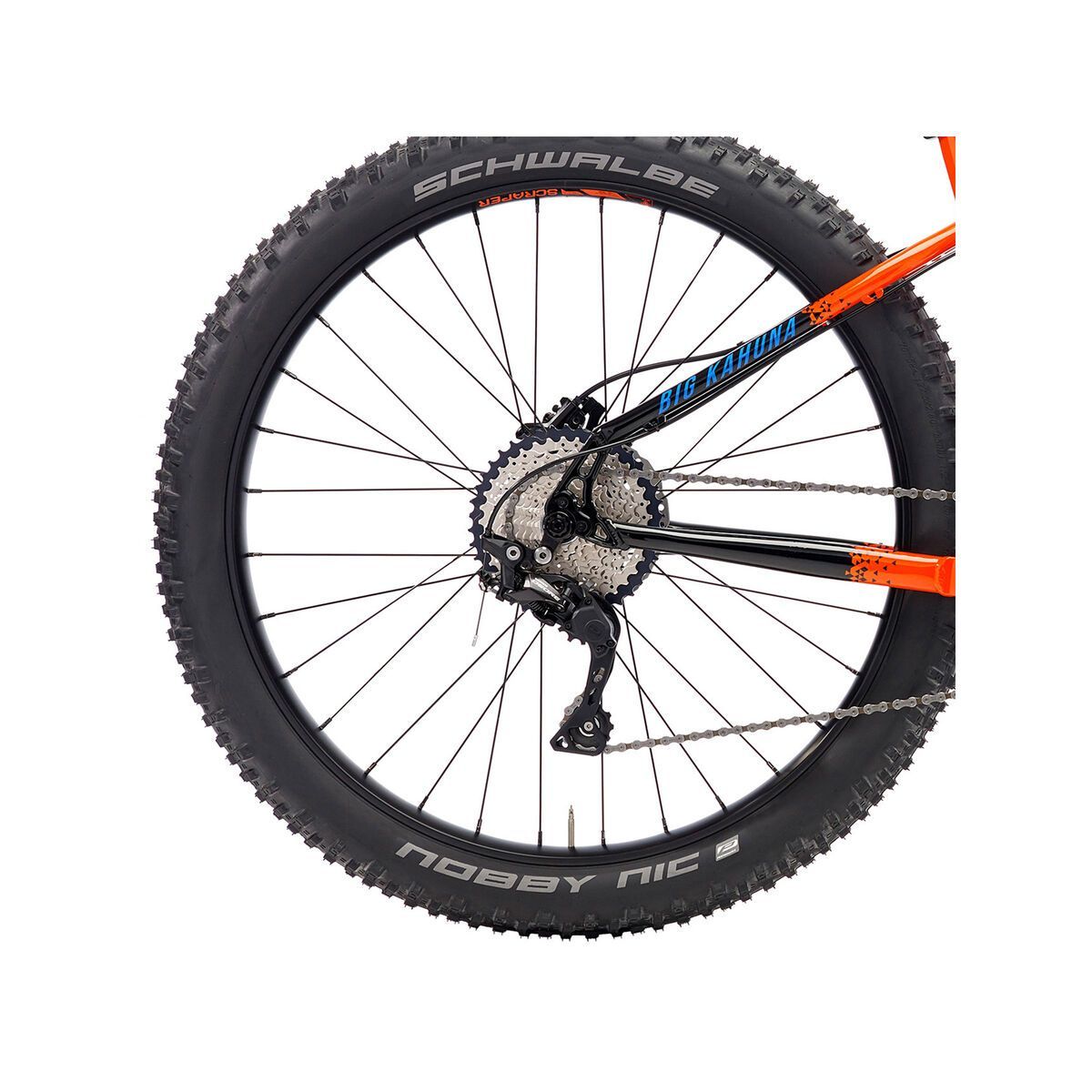 Kona Big Kahuna, gloss hot orange & black w/ black & blue decals - Bild 5