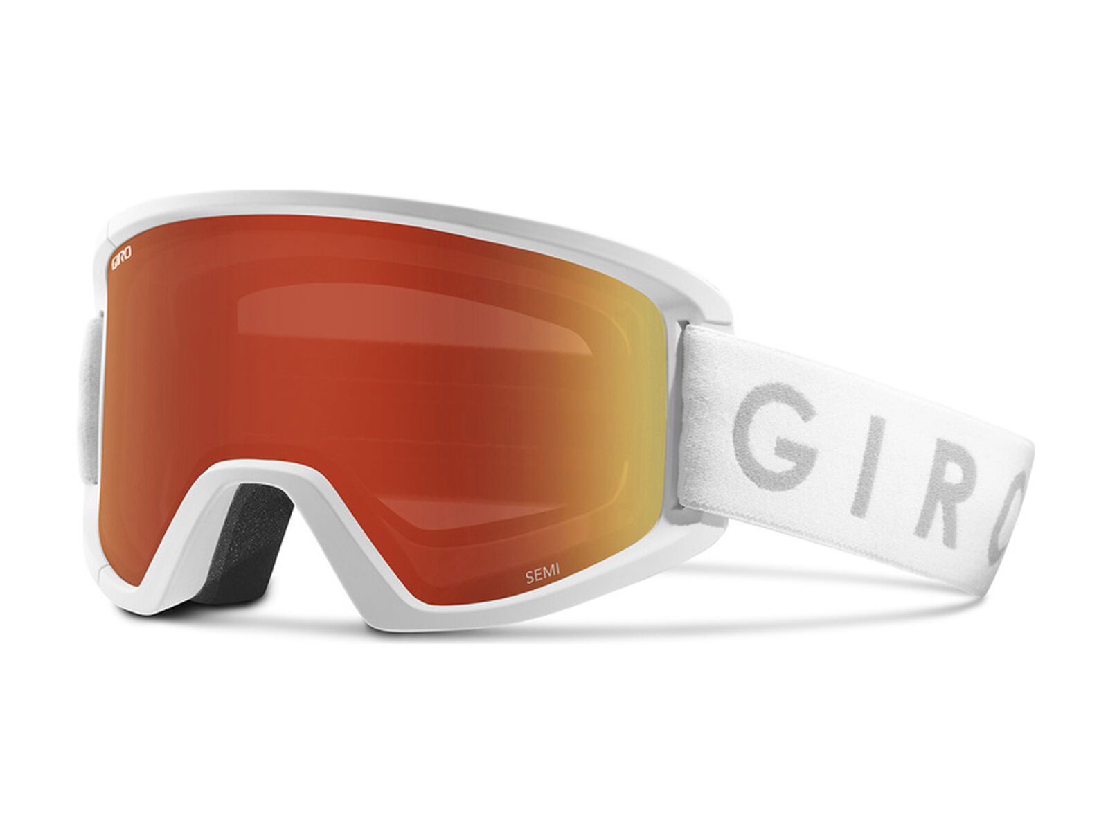 Giro Semi inkl. Wechselscheibe, white core /Lens: amber scarlett/yellow - Bild 1