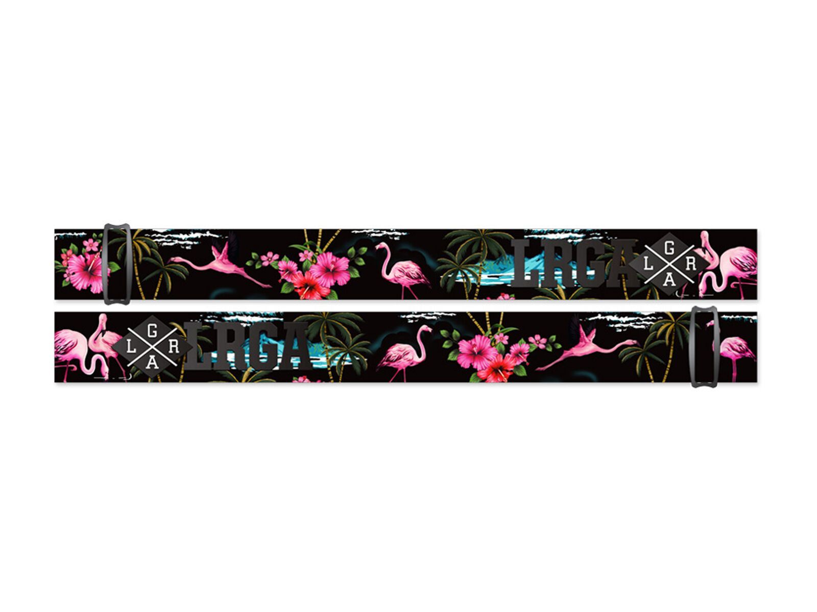 Loose Riders C/S Goggle Strap Pink Flamingos, pink/black - Bild 1