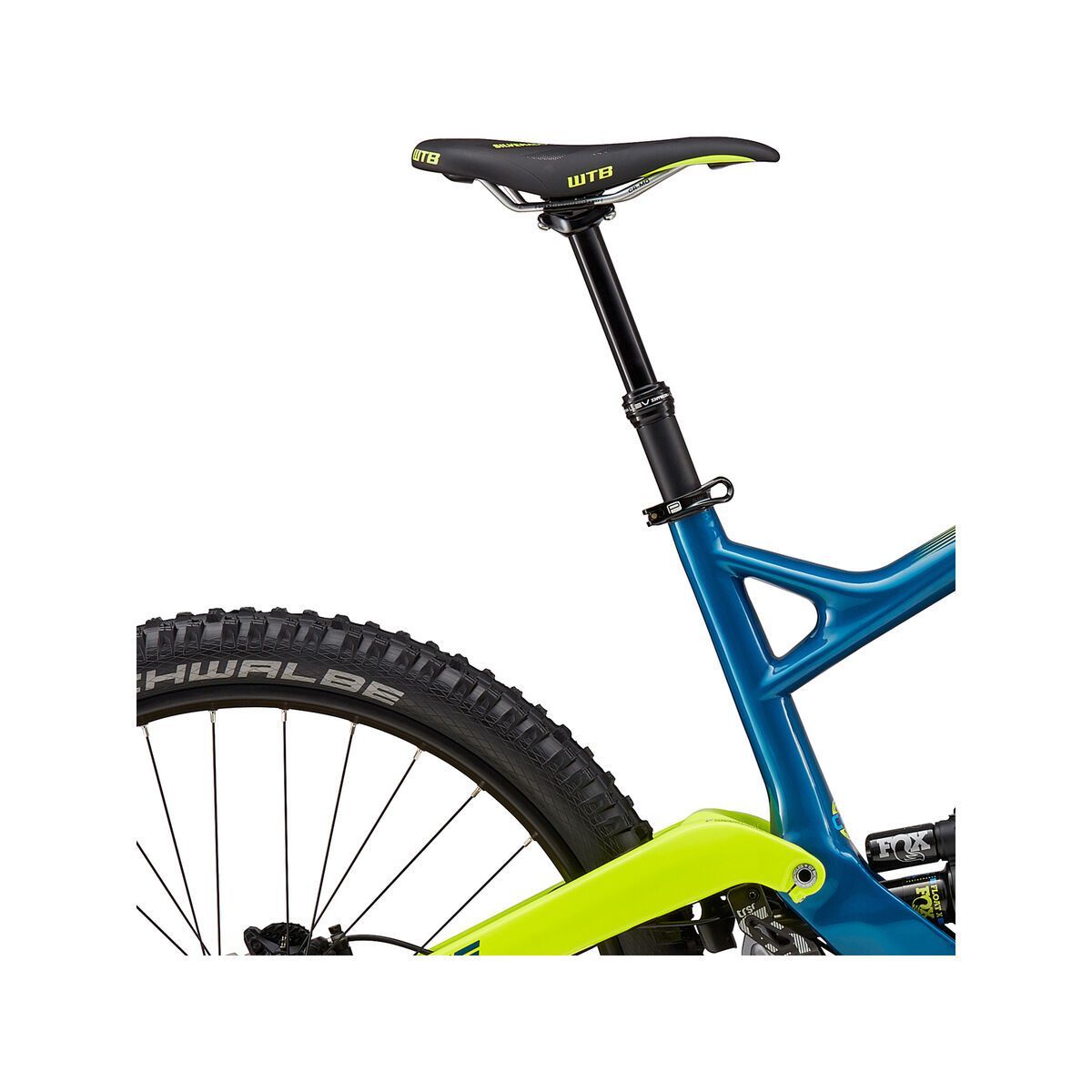 GT Force Carbon Expert, gloss mustang teal w/ neon yellow & cyan - Bild 5