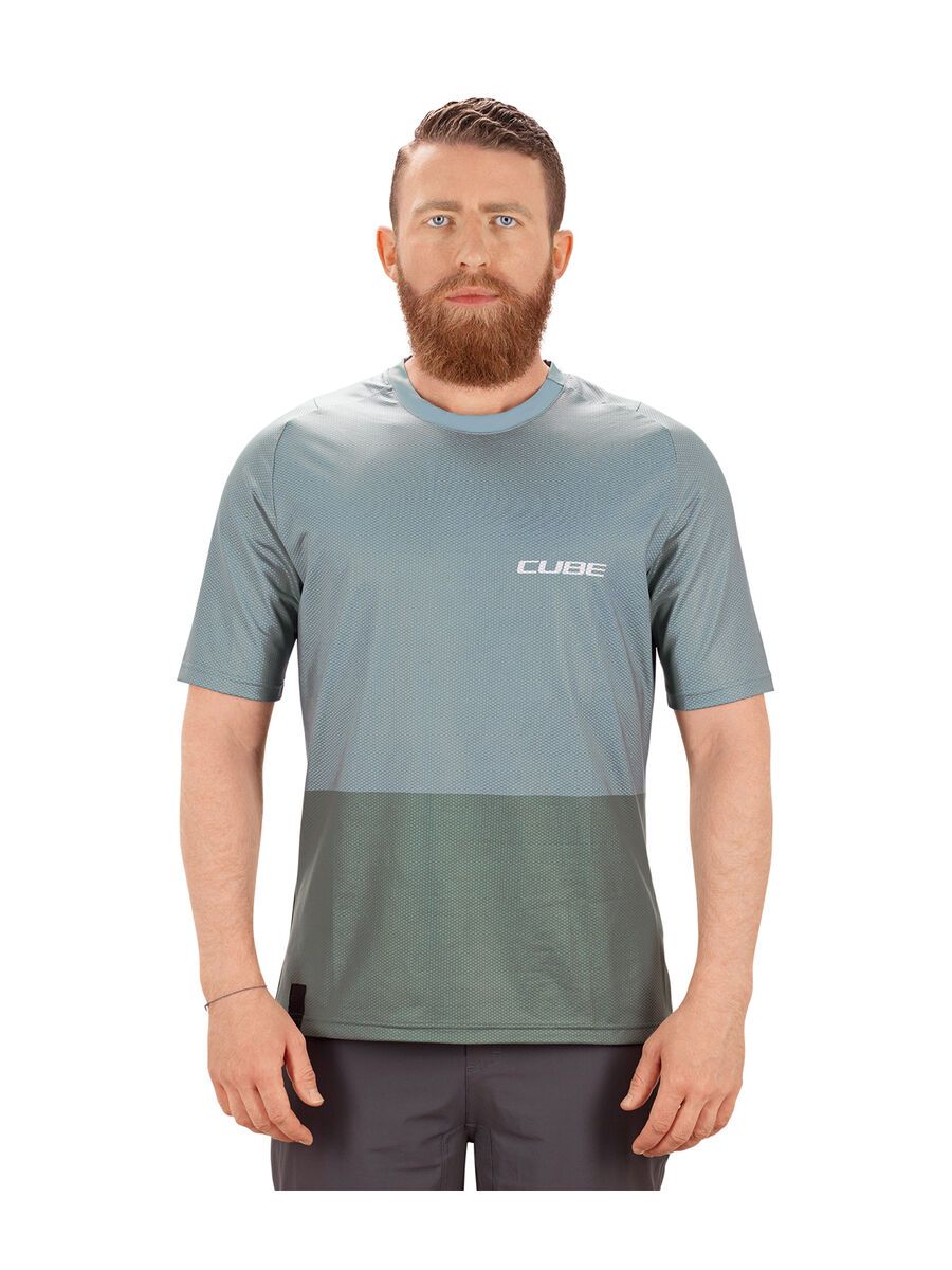 Cube Edge Rundhalstrikot kurzarm, green - Bild 3