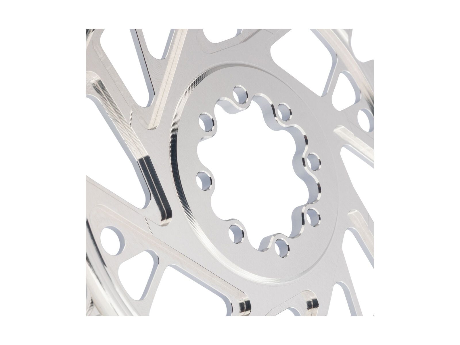 Burgtec 3 mm Offset Thick Thin Chainring SRAM 8-Bolt, rhodium silver - Bild 6