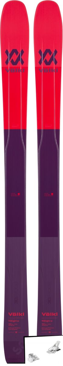 Set: Völkl 90Eight W 2019 + Tyrolia Attack² 12 GW matt white - Bild 1