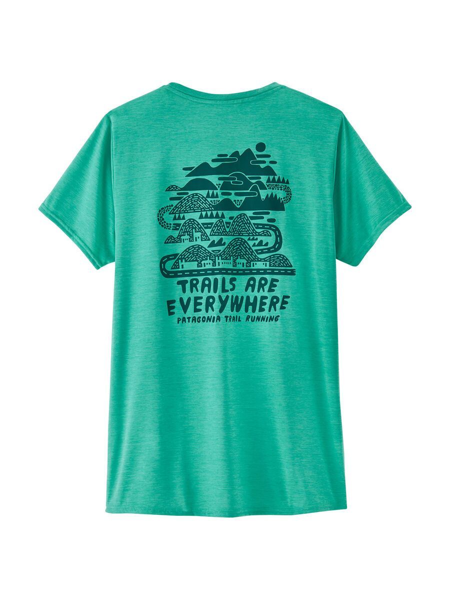 Patagonia Women's Capilene Cool Daily Graphic Shirt Trails Everywhere, fresh teal x-dye - Bild 3