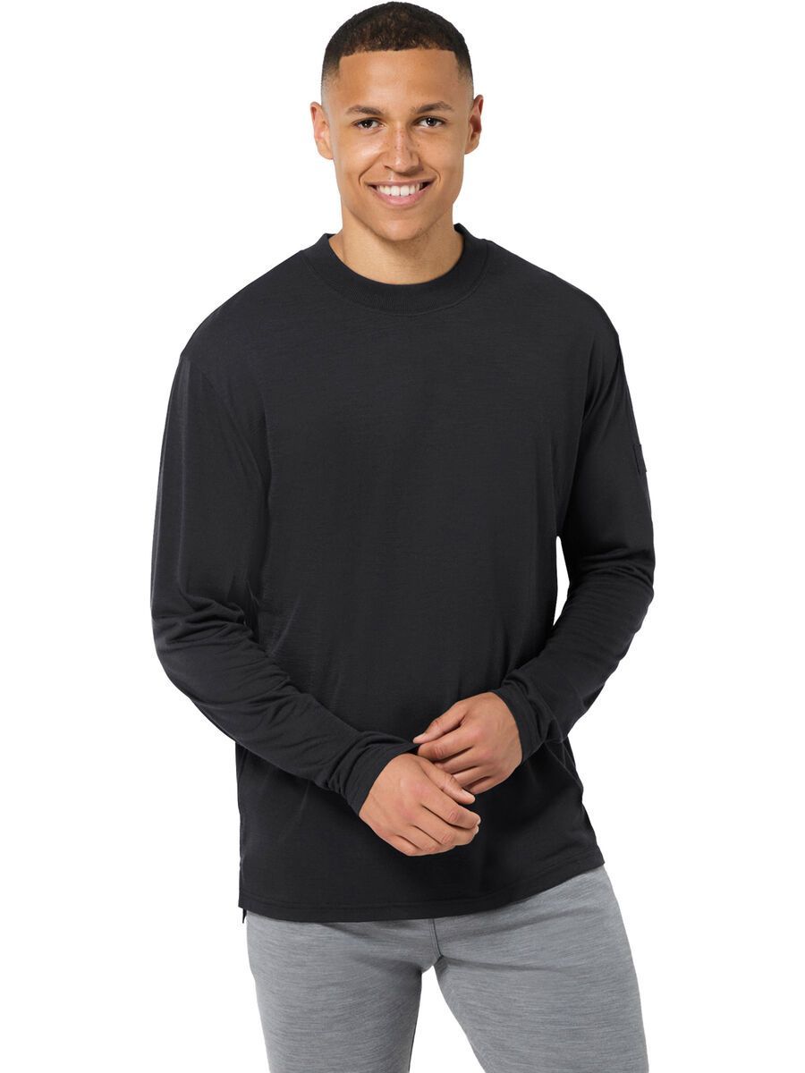 super.natural Casual Rib Bio J LS Herren, jet black - Bild 5