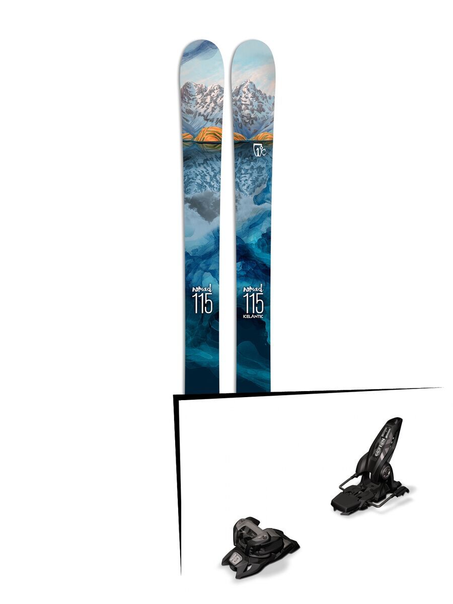 Set: Icelantic Nomad 115 2017 + Marker Griffon 13 ID (1685402) - Bild 1