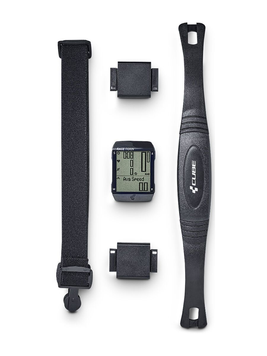 Cube Fahrradcomputer Race Train Set, black - Bild 1