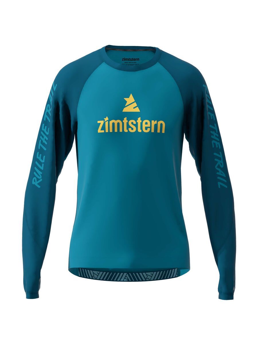 Zimtstern PureFlowz Shirt LS, blue steel/french navy/mimosa - Bild 1