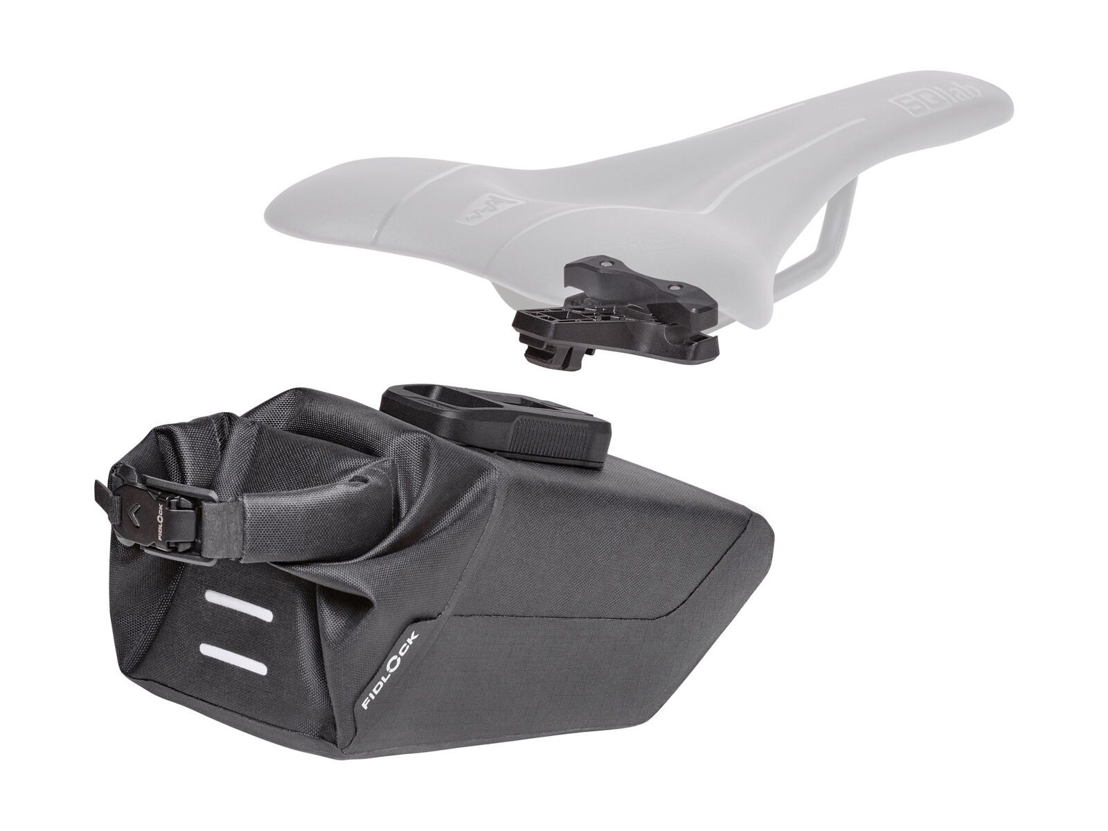 Fidlock Pinclip Saddle Bag M + Saddle Base, black - Bild 3