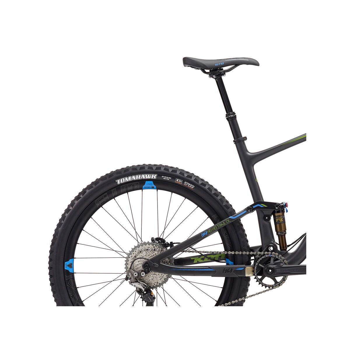 Kona Hei Hei Trail DL, matt carbon/lime/blue - Bild 5