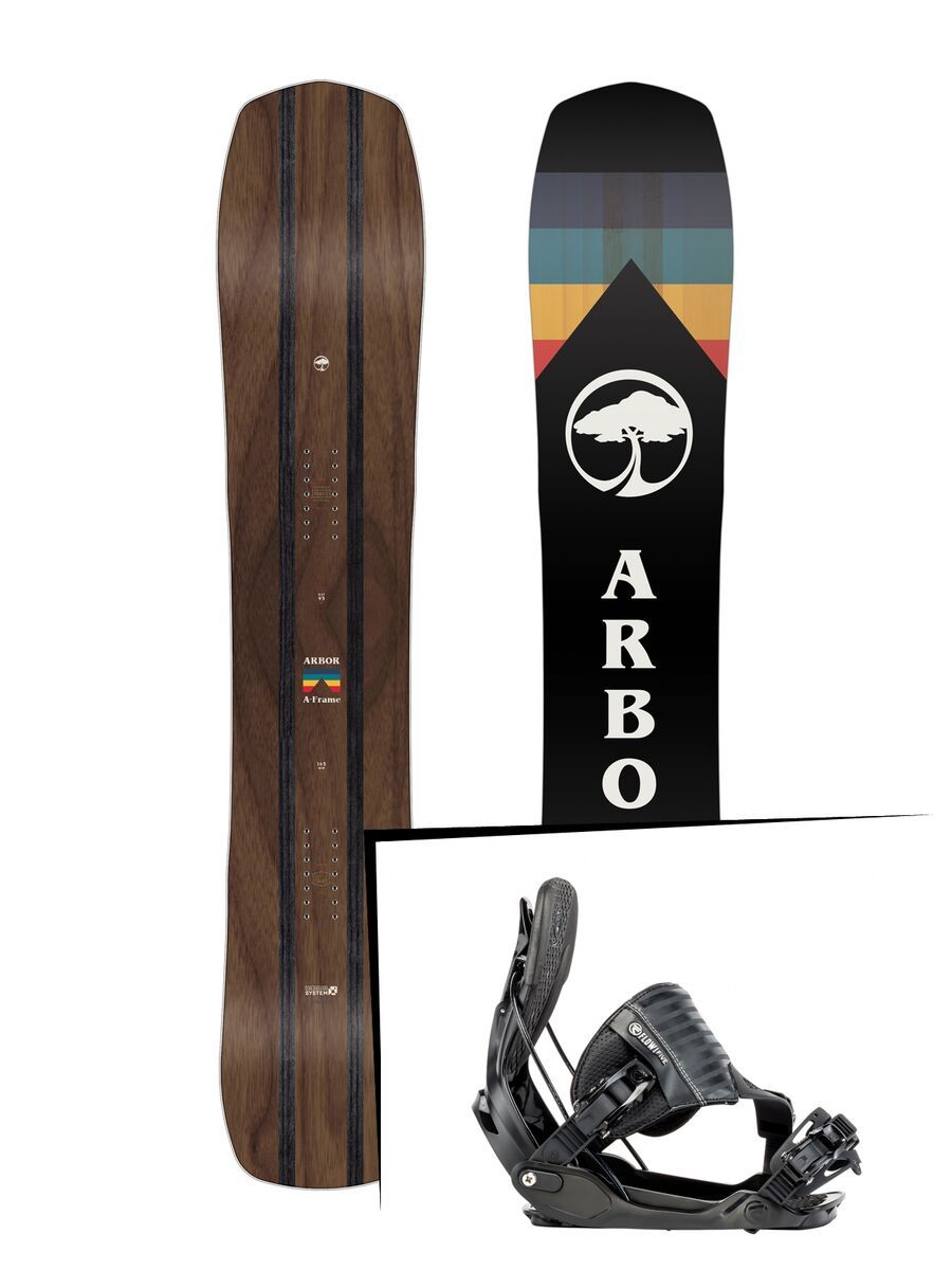 Set: Arbor A-Frame 2019 + Flow Five black - Bild 1