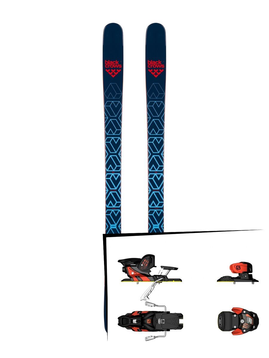 Set: Black Crows Captis 2019 + Salomon Warden MNC 13 white/black/orange - Bild 1