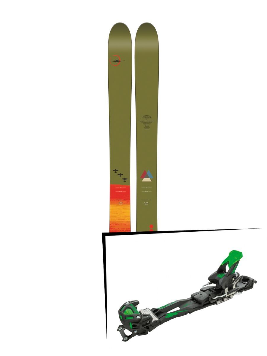 Set: Line Magnum Opus 2018 + Tyrolia Adrenalin 16 solid black flash green - Bild 1