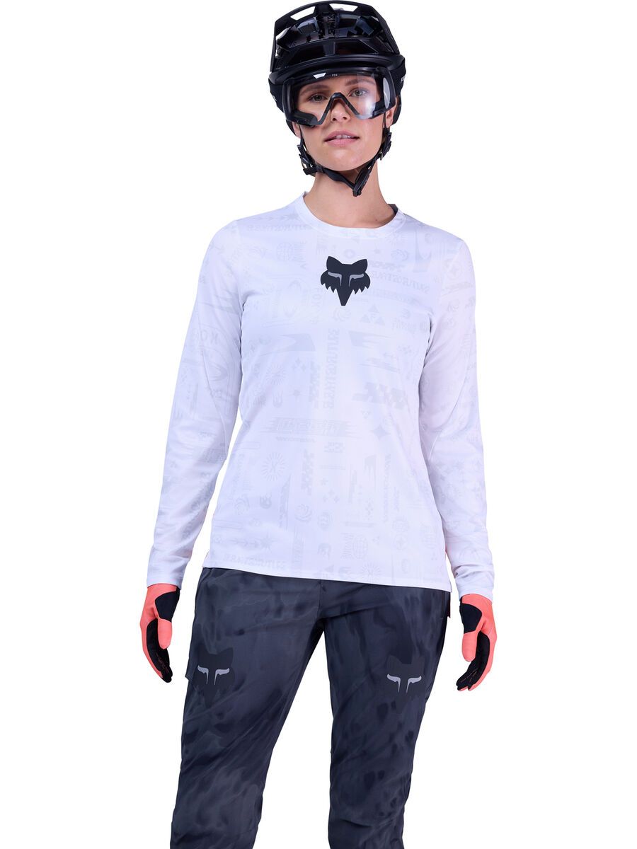 Fox Womans Ranger LS Jersey Lunar, white - Bild 3