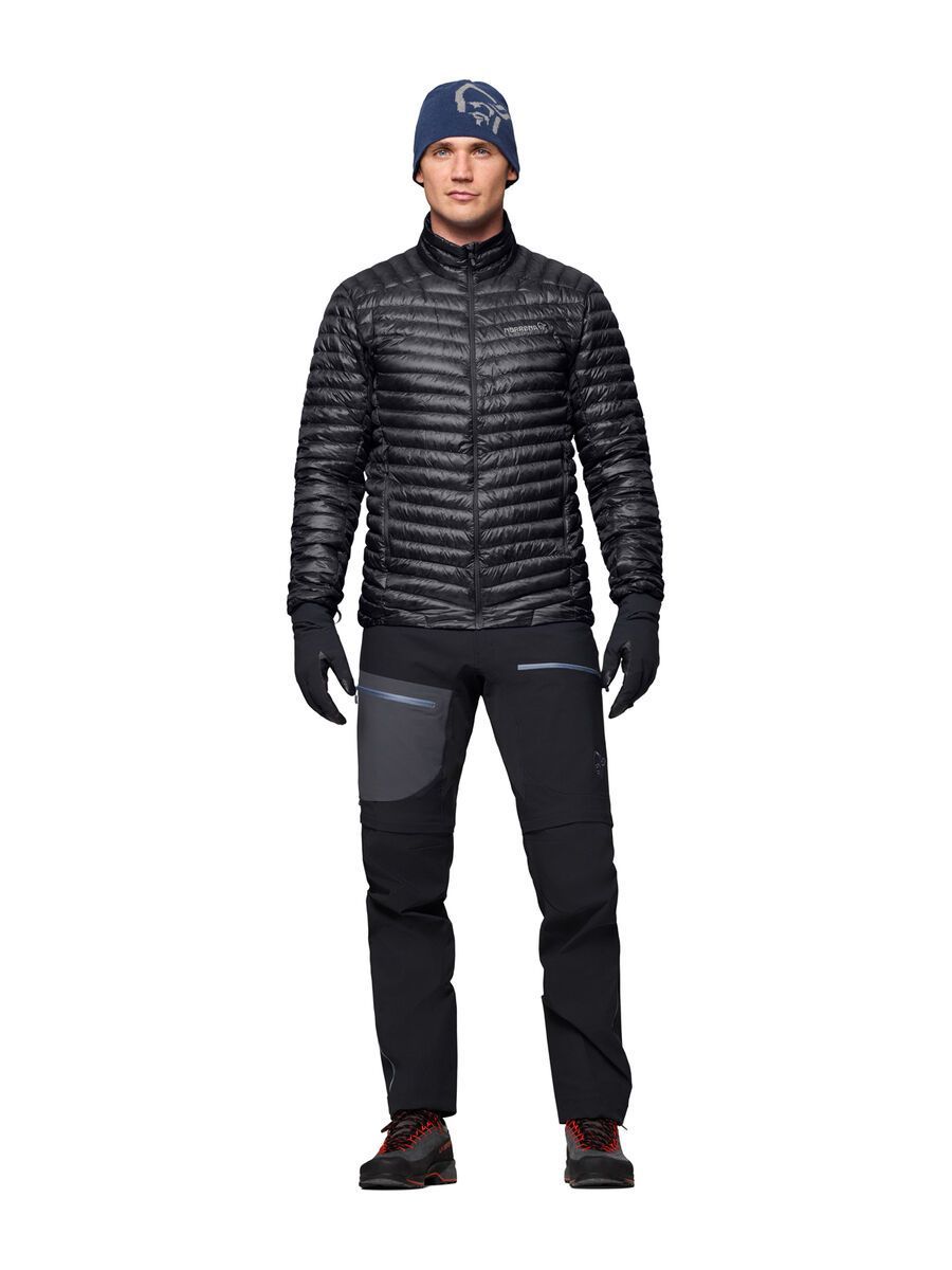 Norrona trollveggen down800 super light Jacket M's, caviar black - Bild 4