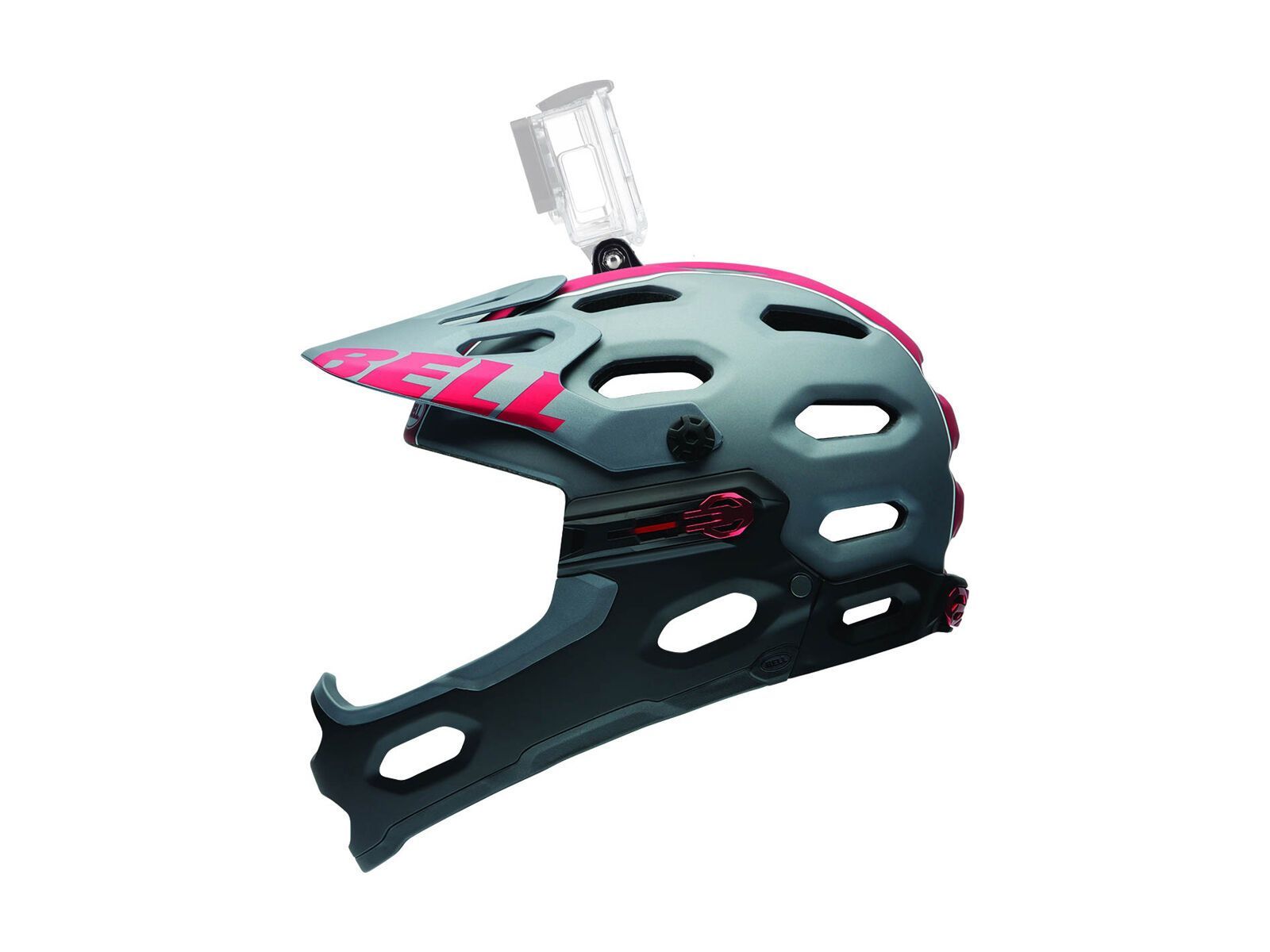 Bell Super 2R, matte titanium/red viper - Bild 2