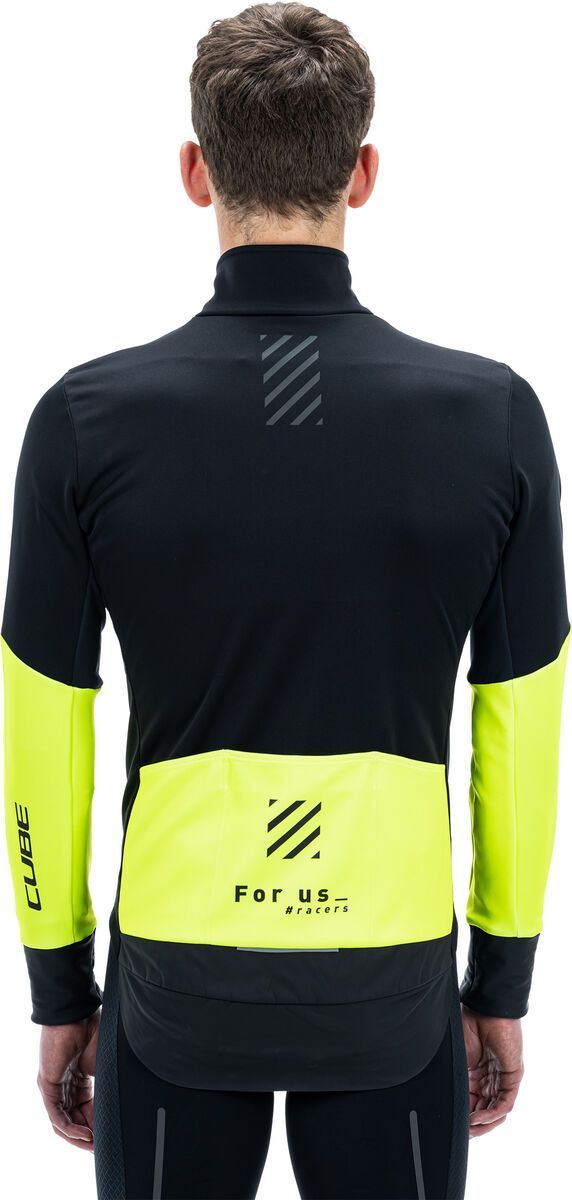 Cube Blackline Softshelljacke Safety, black`n`neon yellow - Bild 3