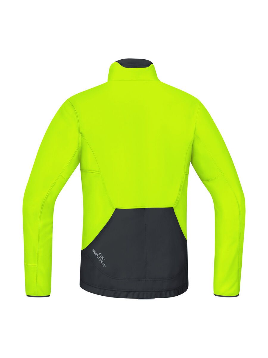 Gore Bike Wear Power Trail Windstopper Soft Shell Thermo Jacke, neon yellow/black - Bild 2