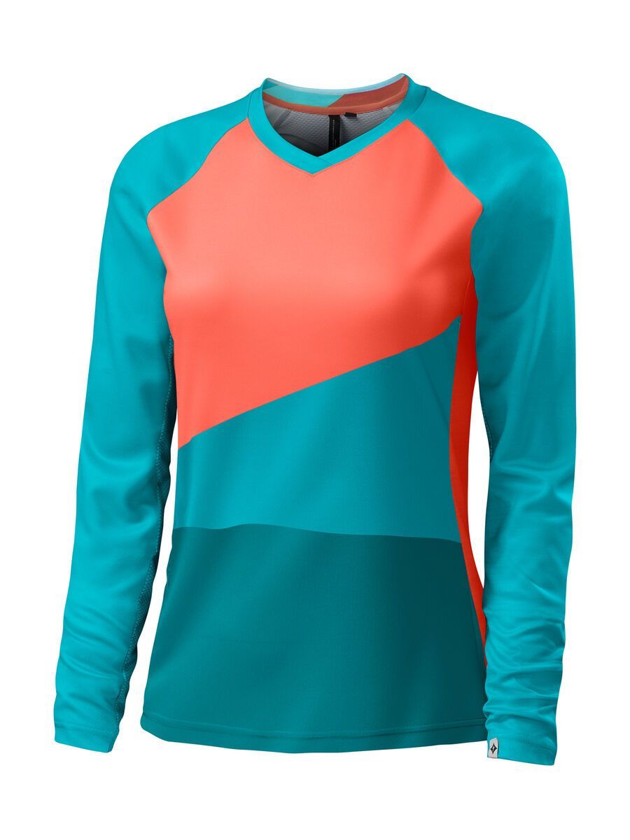 Specialized Women's Andorra Comp Long Sleeve Jersey, neon coral/turquoise - Bild 1