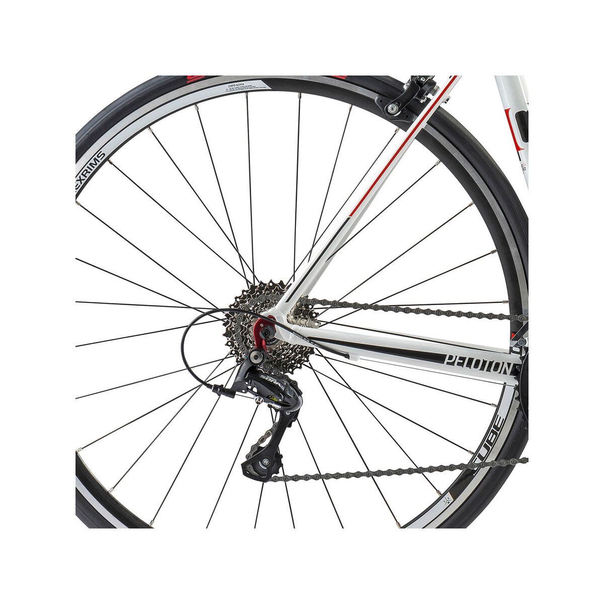 Cube Peloton, white/red print - Bild 4